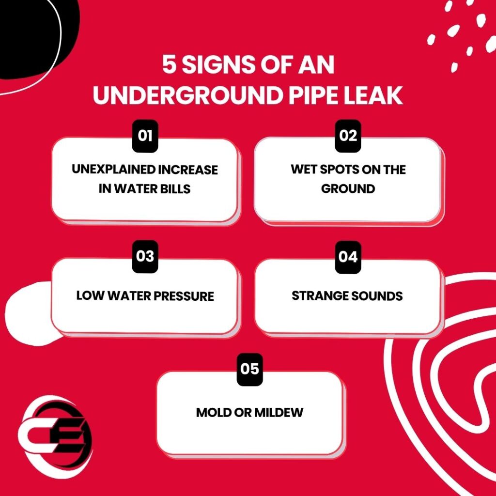 Signs of an Underground Pipe Leak